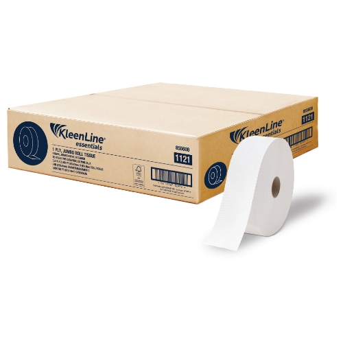 KleenLine Essentials 1121 1-Ply Jumbo Roll Tissue FSC 12/2000