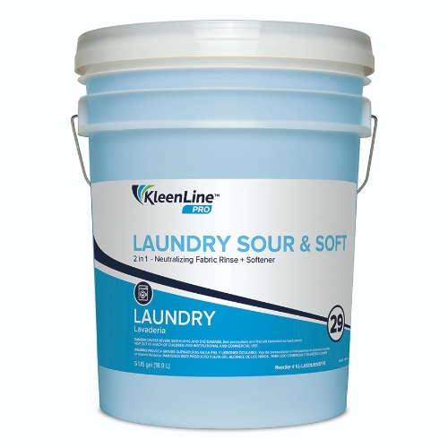 KLEENLINE PRO LAUNDRY SOUR & SOFT 5 GAL