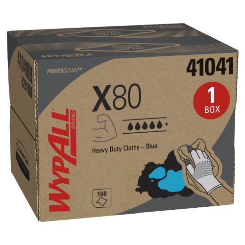 WIPERS BOX BRAG WYPALL X80 BLU KC 41041