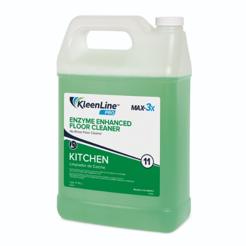 KleenLine Pro MAX-3X Enzyme Enhanced Floor Cleaner 1 Gallon, 2 per case