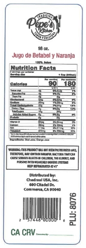 LABEL 16oz PLU 8076 BEETS & ORANGE