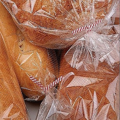 BAG PLASTIC CRUSTY BREAD 6"X28" PLAIN ON WICKET