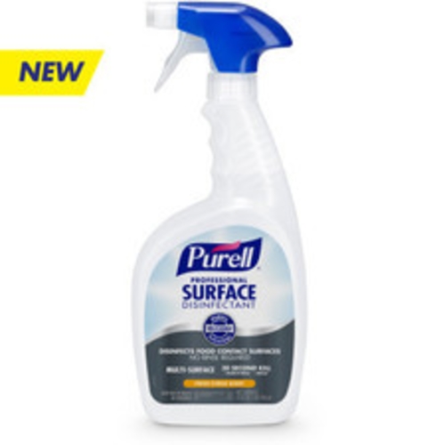 PURELL® Professional Surface Disinfectant Spray 32 fl oz Capped Bottle with Spray Trigger Banded to Bottle | 6/Case