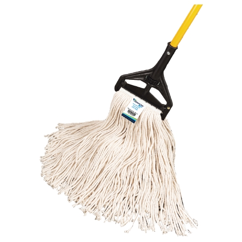 KleenLine Pro Cut End Cotton Wet Mop Head, 1.25" Headband, #16