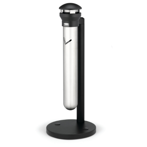 Infinity™ Base Mount Smoking Receptacle, Stainless Steel with Black Top
