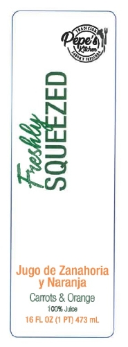 LABEL 16oz CARROT & ORANGE FRESHLY SQZ