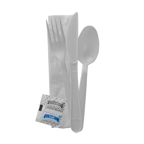 ReForm White Plastic Cutlery Kits