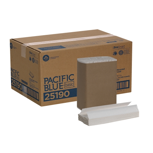 Tork Folded Windshield Paper Towel Blue H22 Extra Absorbent 16 x