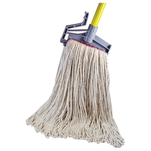 KleenLine Pro Cut End Cotton Wet Mop Head, 1.25" Headband, 32 oz.