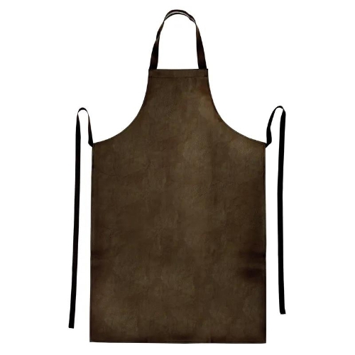 APRON DISHWASHER BROWN VINYL BIB