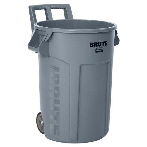 Rubbermaid Commercial Products Vented Wheeled BRUTE Trash Container, 44 Gal Gray