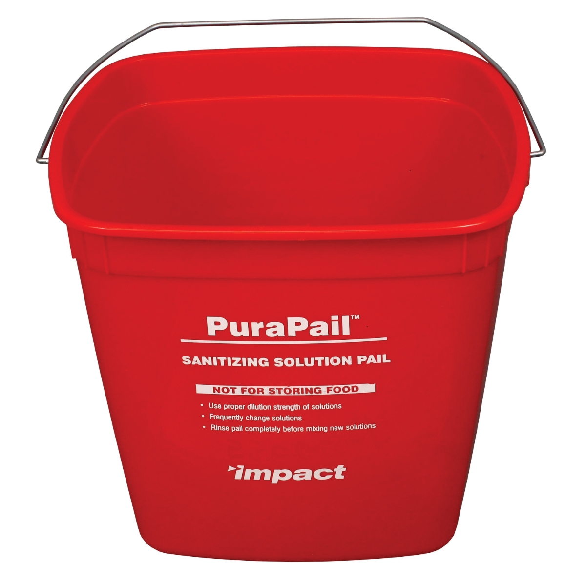 Pac R Pail IMP55066S | Impact 5506-6S PuraPail™ Color Coded Square Utility Pail ...
