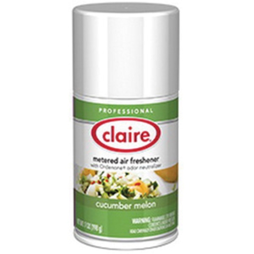 Claire® CL109 Metered Air Freshener Refill, 7 oz Net Content, Can Container, Liquid Form, Cucumber Melon Odor/Scent