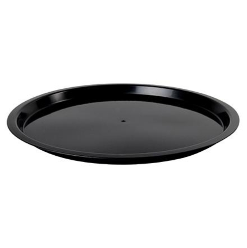 12 HIGH RIM PLATTER POLYPRO BLK RN 25/CS