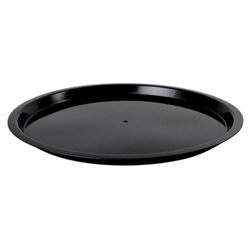 18 HIGH RIM PLATTER POLYPRO BLK RN 25/CS