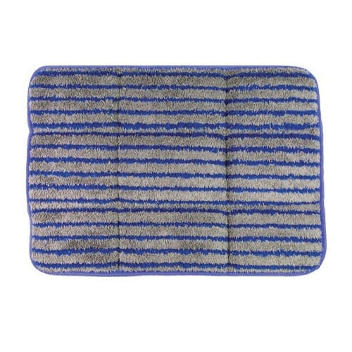 Square Scrub SS P1420CB Carpet Bonnet, 20 in L x 14 in W x 1 in THK Bonnet, Microfiber, Blue/Gray