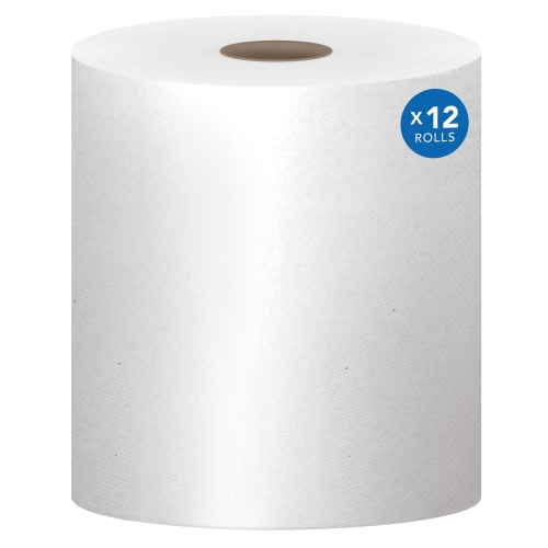 Scott® Essential™ 01040 Hard Roll Towel, Universal, Paper, White, 1-Ply