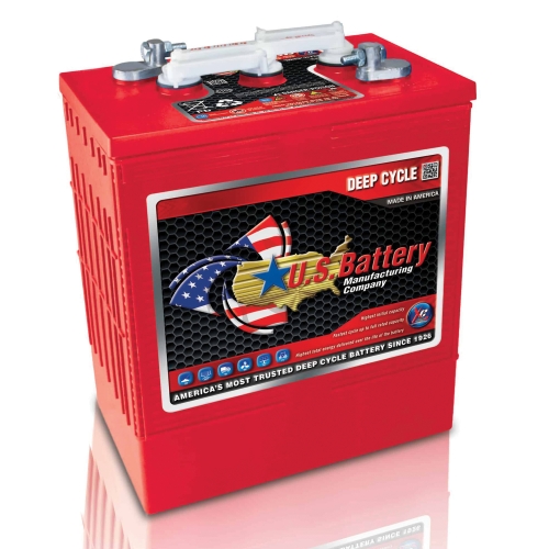 U.S. Battery Manufacturing Co US 305HC XC2 Battery, Deep Cycle, Flooded Lead Acid, 920 Battery, 340 Ah Battery, 6 V