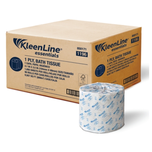 KleenLine Essentials 1-Ply Bath Tissue FSC  96/1000