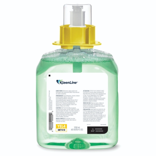 HAIR & BODY WASH KLEENLINE FOAM 1.25L 4/CS