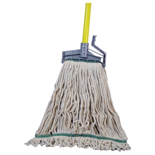 KleenLine Pro Looped White Blend Wet Mop Head, 1.25" Headband, 16 oz.