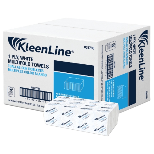 KleenLine White Multifold Towels Ecologo 16/250