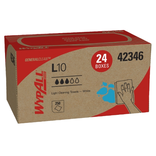 WYPALL WHT L10 POP UP BOX 250/BX 24BX/CS