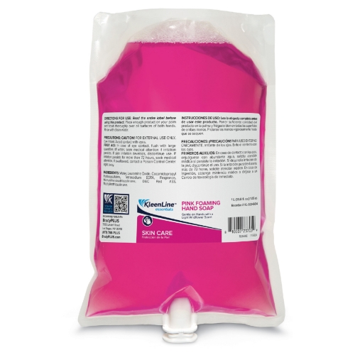 KleenLine Essentials Pink Foam Hand Soap 1000mL, 6 per case