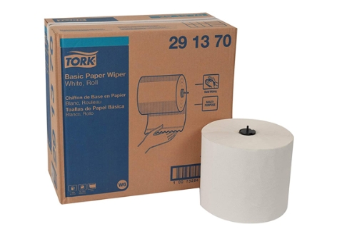 Basic W6 White Paper Wiper 4 Rolls per Case