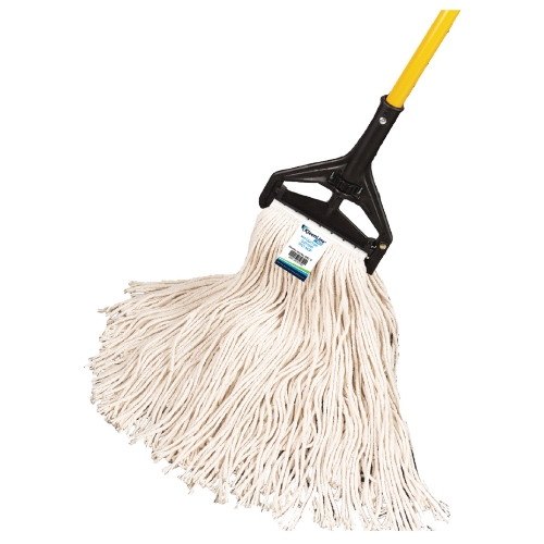 KleenLine Pro Cut End Cotton Wet Mop Head, 1.25" Headband, #24