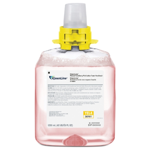 KleenLine Manual Foam Handwash, Cranberry, 1250ml Refill