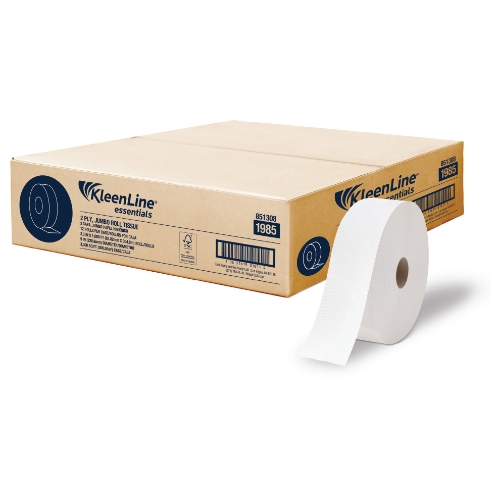 KleenLine Essentials 1985 2-ply Jumbo Roll Tissue FSC 12/1000